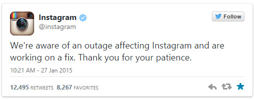instagram tweet - آیا فیس بوک هک شده است؟