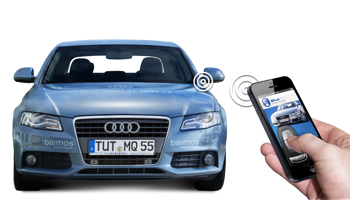 Carsharing apps that use digital keys open the car door at the push of a button