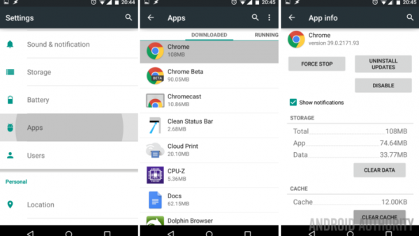 Android clear app cache 600x338 - آموزش افزایش حافظه‌ی داخلی دستگاه اندرویدی