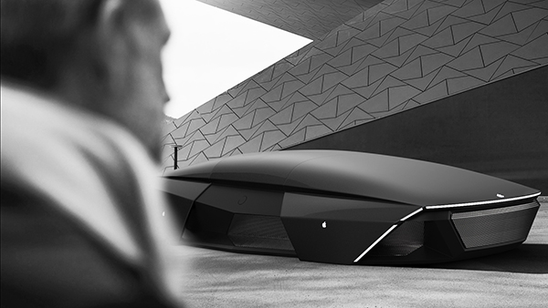 تصاویر آینده نگرانه از خودرو احتمالی اپل در سال 2076 apple car 2076 exterior - تصاویر آینده نگرانه از خودرو احتمالی اپل در سال 2076