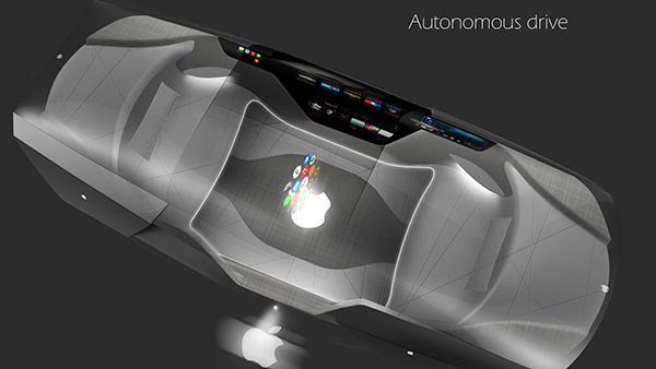 apple car 2076 smart glass - تصاویر آینده نگرانه از خودرو احتمالی اپل در سال 2076